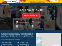 rohrreinigung-olten.ch Webseite Vorschau