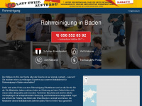 rohrreinigung-baden.ch Webseite Vorschau