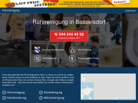 rohrreinigung-bassersdorf.ch Webseite Vorschau