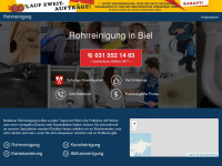 rohrreinigung-biel.ch Webseite Vorschau