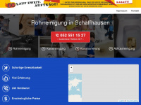 rohrreinigungschaffhausen.ch Webseite Vorschau