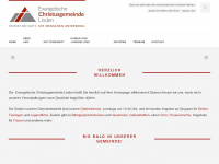 christusgemeinde-linden.de Webseite Vorschau