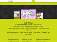 koronix.de Webseite Vorschau