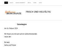 bioschanze.at Webseite Vorschau