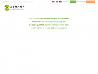 zenaga.de Webseite Vorschau