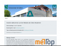 deltaakademie.unileoben.ac.at Webseite Vorschau