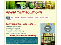 fresh-text-solutions.net Webseite Vorschau