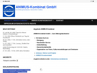 animus-kombinat.de Webseite Vorschau