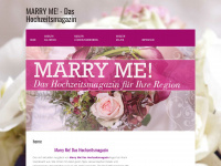 marryme-hochzeitsmagazin.de Webseite Vorschau