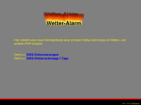 wetter-alarm.de Webseite Vorschau