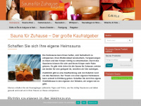 sauna-fuer-zuhause.de Webseite Vorschau