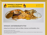 gold-trier.de Webseite Vorschau