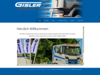 gislertransporte.ch Webseite Vorschau