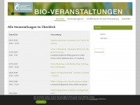 bio-veranstaltungen.de Webseite Vorschau