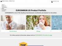 euroimmun.us Webseite Vorschau
