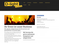 d-light-events.jimdo.com Webseite Vorschau