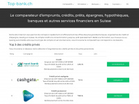 top-bank.ch Webseite Vorschau