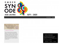 emder-synode-1571.de Webseite Vorschau