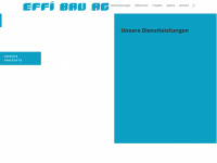 effibau.ch Webseite Vorschau
