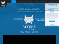 bigpointtennis.ch Webseite Vorschau