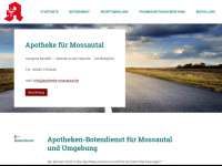 apotheke-mossautal.de Webseite Vorschau