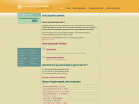 autosloperij-gevonden.nl Webseite Vorschau