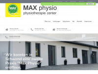 maxphysio.de Webseite Vorschau