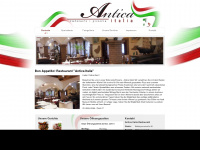 anticaitalia-restaurant.de Webseite Vorschau