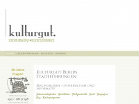 kulturgut-berlin.de Webseite Vorschau