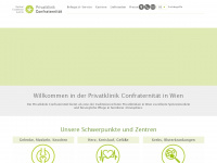 privatklinik-confraternitaet.at Webseite Vorschau