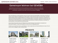 gemeinsam-wohnen-zug.ch Webseite Vorschau