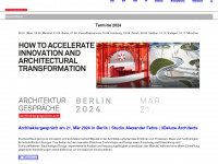 architekturgespräche.com Webseite Vorschau