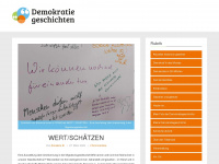 demokratiegeschichten.de Webseite Vorschau