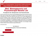 massagepraxis-mareilelist.de Webseite Vorschau