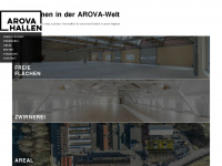 arova-hallen.ch Webseite Vorschau