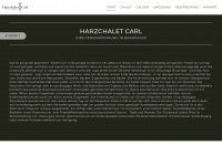 harzchalet-carl.de Webseite Vorschau