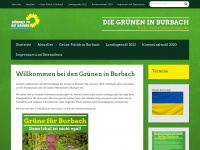 grüne-burbach.de Webseite Vorschau