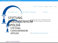 stiftung-carolinenheim-apolda.de Webseite Vorschau