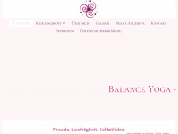 balance-yoga-speyer.de Webseite Vorschau