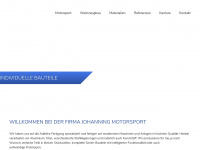 johanning-motorsport.de Webseite Vorschau