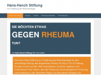 hans-hench-stiftungfuerrheumatologie.de Webseite Vorschau