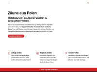 polen-zaun.de Webseite Vorschau