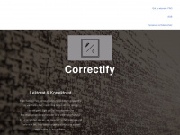 correctify.de Webseite Vorschau