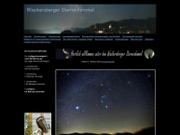 wackersberger-sternenhimmel.de Webseite Vorschau
