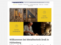 metalltechnik-dross.com Webseite Vorschau