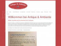 antique-ambiente.com Webseite Vorschau