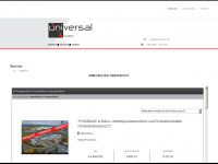 universal-x.de Webseite Vorschau