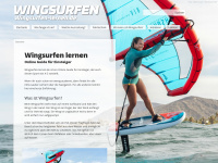 wingsurfen-lernen.de Webseite Vorschau