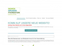 women-speaker-foundation.jimdo.com Webseite Vorschau