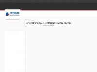 hoenders-bauunternehmen.com Webseite Vorschau